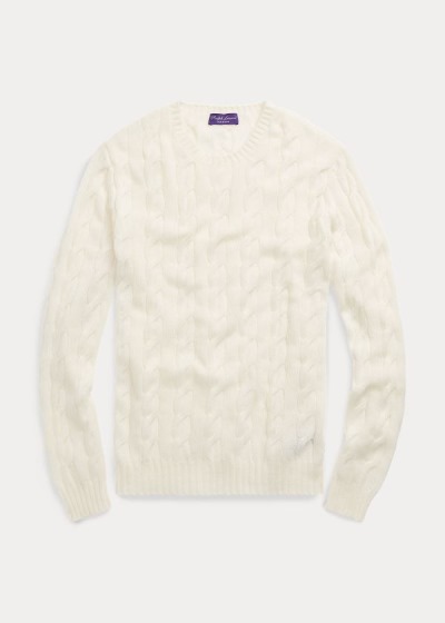 Sueter Ralph Lauren Hombre Creme - Cable-Knit Cashmere - YXCTF8162